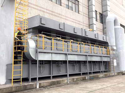 橡膠廠專用催化燃燒設(shè)備-塑料廠催化燃燒設(shè)備滄州藍鴻機械